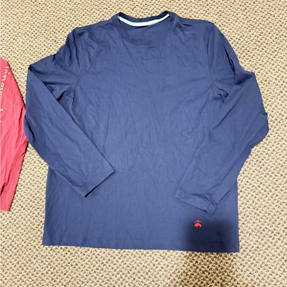 3 for 30 Men's Navy Long Sleeve Shirt